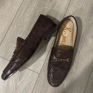 Sam Edelman Maroon Woven Loafers